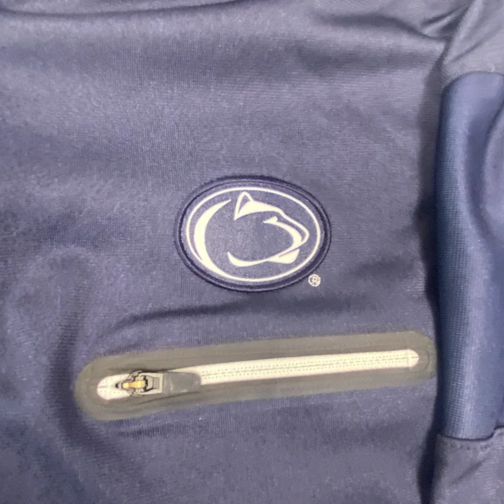 Penn State Nittany Lions Jacket Mens XL Navy Blue Nike Football NCAA Quarter Zip